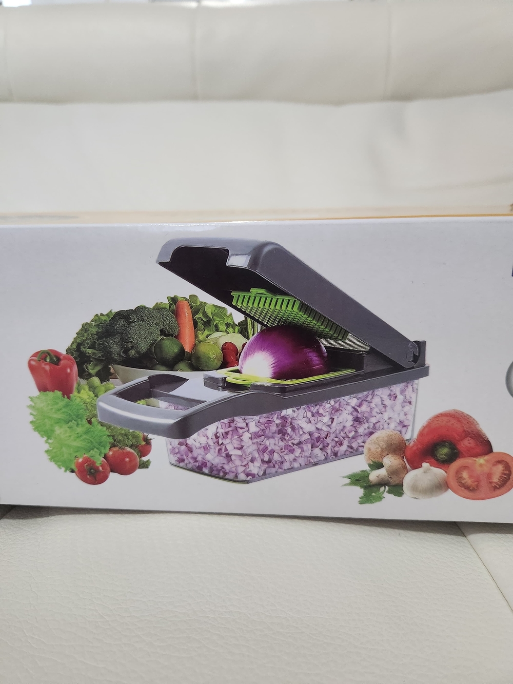 Multi-Function Vegetable Chopper with Purple Container